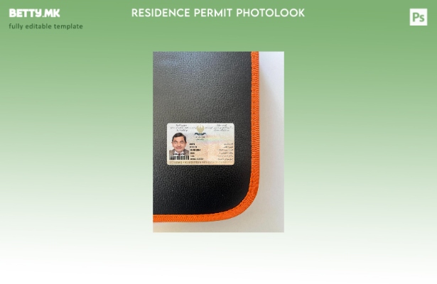 Модерен стил на предниот шаблон за фотографска карта за престој во Ирак Курдиста